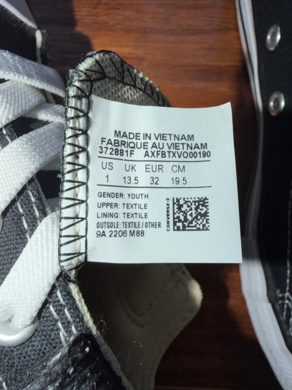 Converse Chuck Taylor All Star Easy-On, Size 1 youth